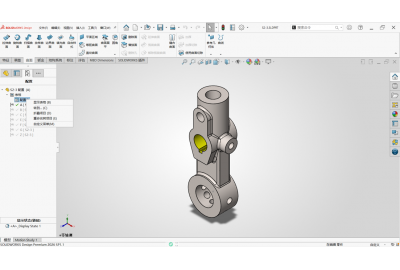 SOLIDWORKS 工程图插入系列表 + 尺寸断裂